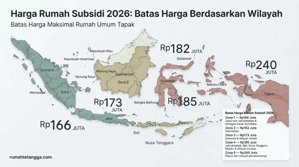 Harga Rumah Subsidi 2026: Batas Harga Berdasarkan Wilayah Harga Rumah Subsidi 2026: Batas Harga Berdasarkan Wilayah